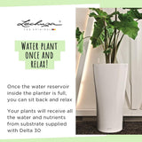LECHUZA DELTA Premium 30 glänzend weiß 15500