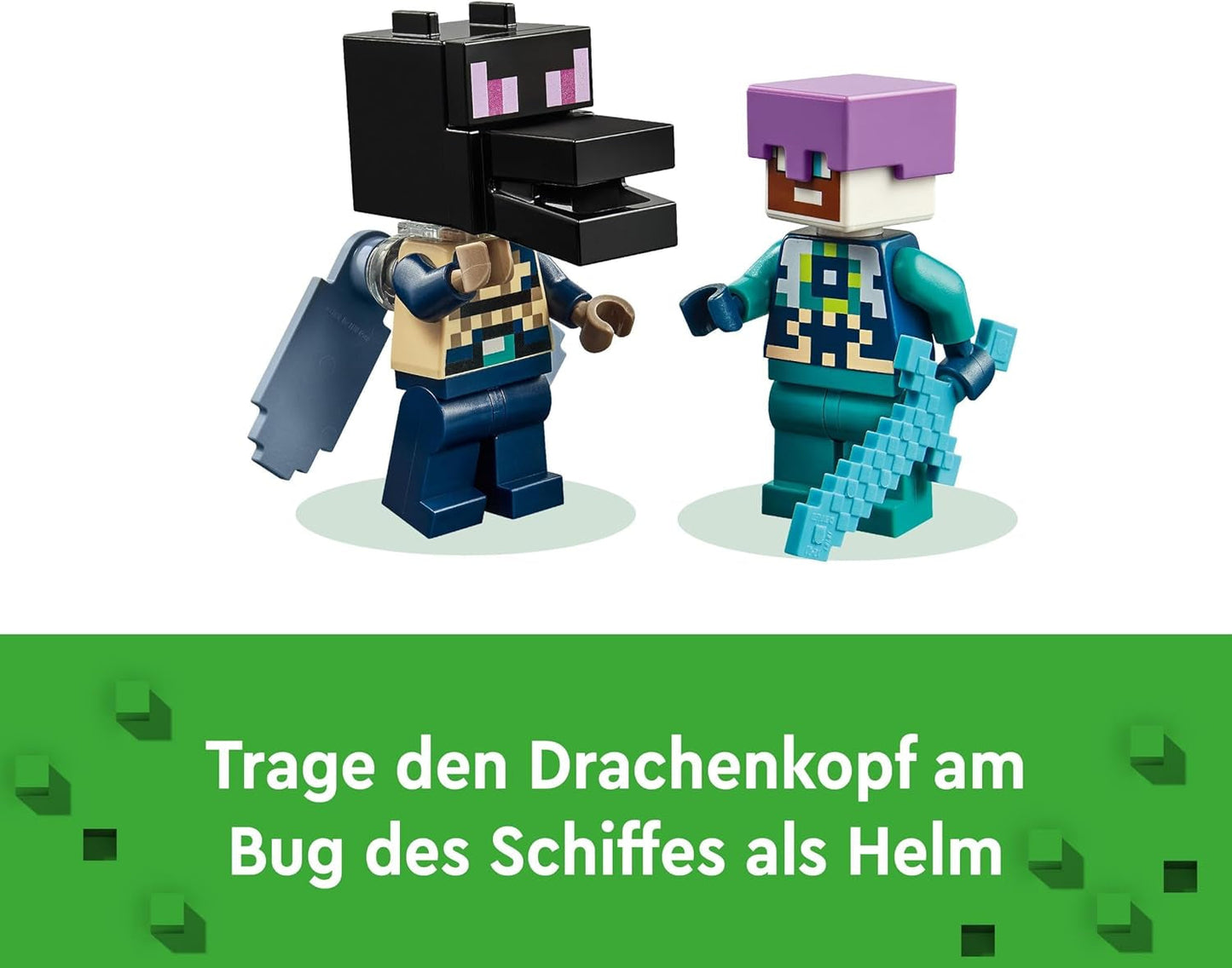 LEGO Minecraft The End Dragon und The End Ship Action-Spielzeug- und Entdeckungsset Videospiel-Bauset Abenteuerset Geschenk für Jungen und Mädchen ab 8 Jahren 21264 Bausets Beuche den LEGO-Store