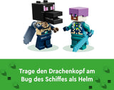 LEGO Minecraft The End Dragon und The End Ship Action-Spielzeug- und Entdeckungsset Videospiel-Bauset Abenteuerset Geschenk für Jungen und Mädchen ab 8 Jahren 21264 Bausets Beuche den LEGO-Store