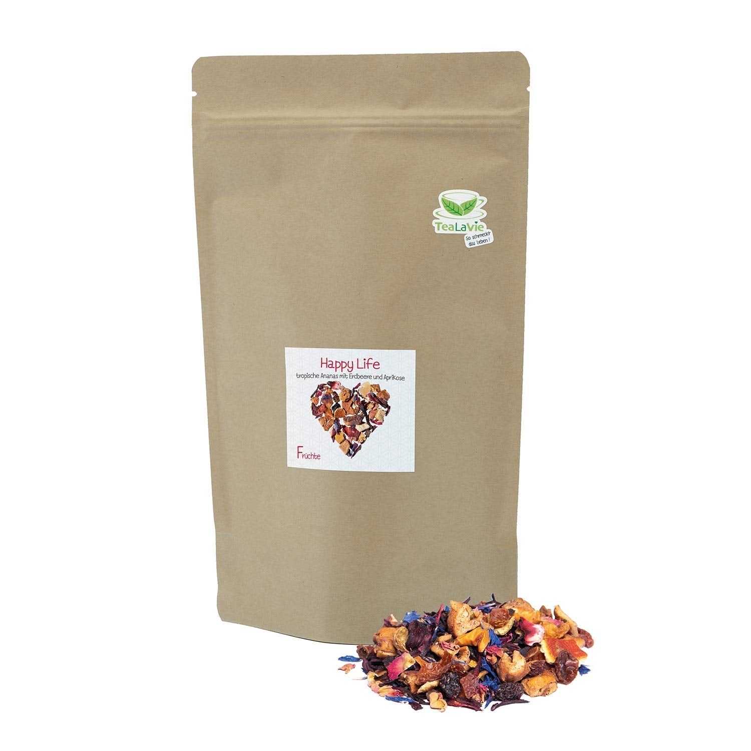 Tealavie – Tee für Kinder ohne Zucker – Walderdbeeren und Rhabarber (200 g) Tealavie Fruit – Loser Früchtetee