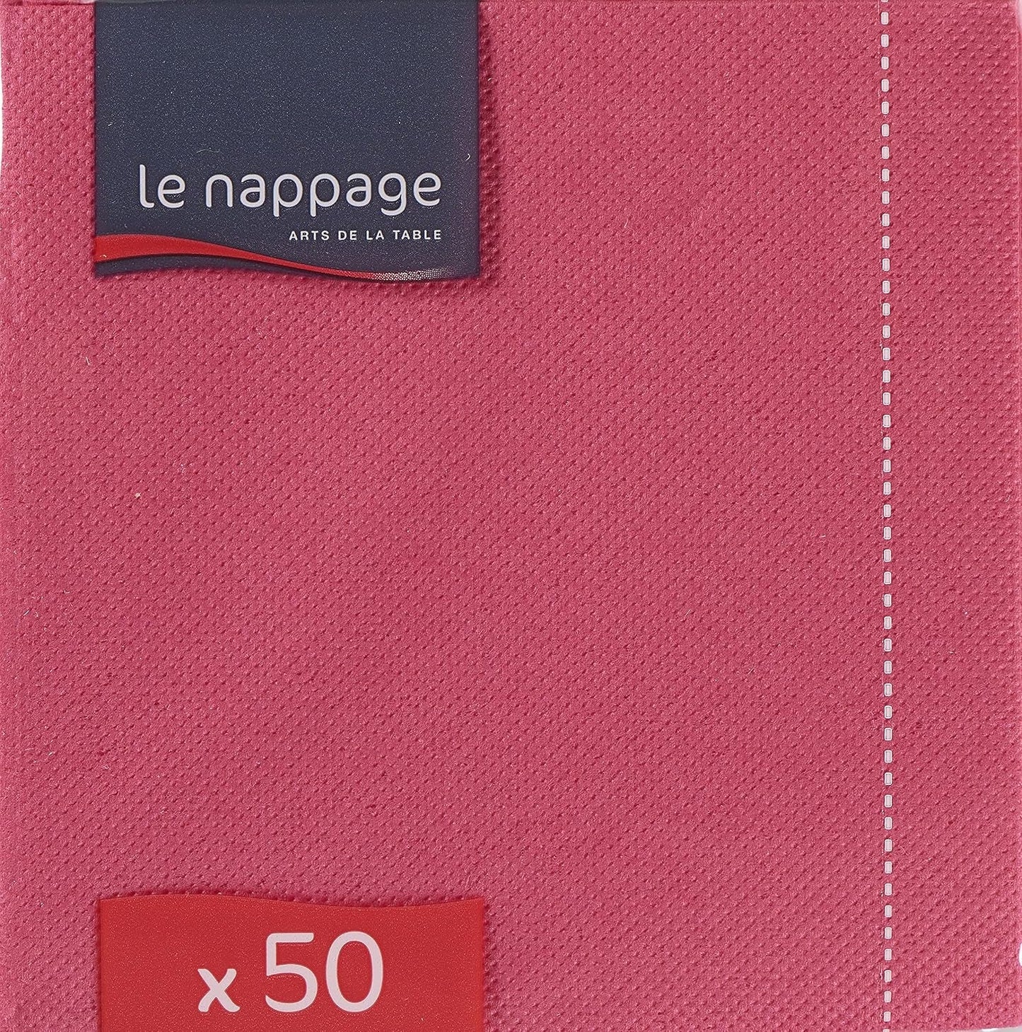 - Tex Touch Papierservietten - Rosa Farbe - Fsc®-zertifizierte Servietten - Recycelbar und biologisch abbaubar - Packung mit 50 rosa Servietten, Größe 24 x 24 cm