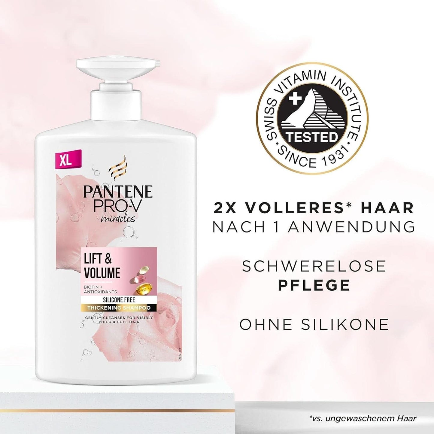 Pantene Pro-V Miracles Lift'N'Volume, XXL, 1 Liter Naty Shop Dusche & Bad