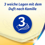 Zewa bewährtes Kamille-Toilettenpapier mit Strohhalm, 7 x 8 Rollen