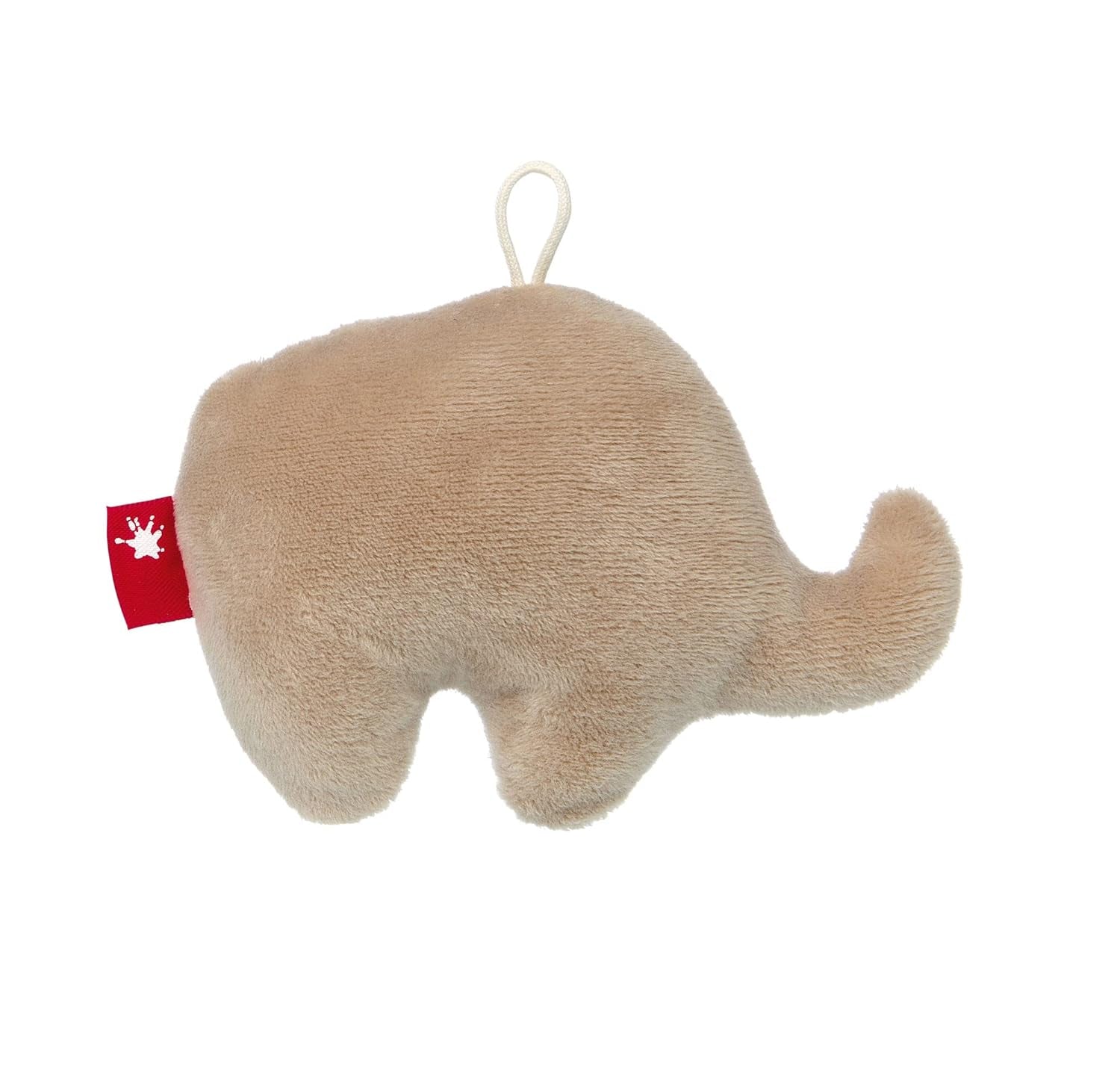 SIGIKID Catch Elephant, RedStars Baby-Rasselspielzeug: Fangen, Entdecken, Spielen, für Babys ab der Geburt, Nr. Art. 42951, beige-grau 13 cm Jucarii Bebe Naty Shop