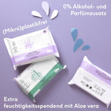 Naïf – Feuchttücher mit plastikfreier Lotion – 1296 Stück (24 Packungen mit 54 Tüchern) – für Babys und Kinder – Po, Körper und Gesicht des Babys – mit Aloe Vera und Bambus – 0 % Duftstoffe und Alkohol