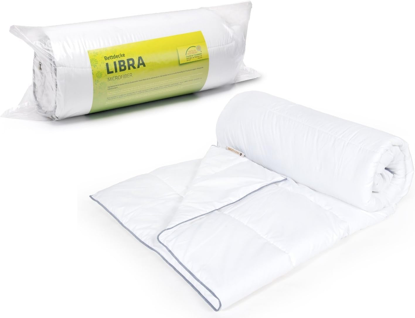 Decoking 135X200 Sommerdecke Steppdecke Antiallergisch Für Allergiker Sommerdecke 100 % Mikrofaser 800G Libra Steppdecken und Steppdecken Naty Shop Weiß 135X200