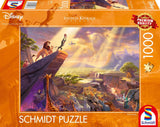 Schmidt Spiele 59673 Thomas Kinkade, Disney, Der König der Löwen, Puzzle 1000 Teile Puzzle Naty Shop Single