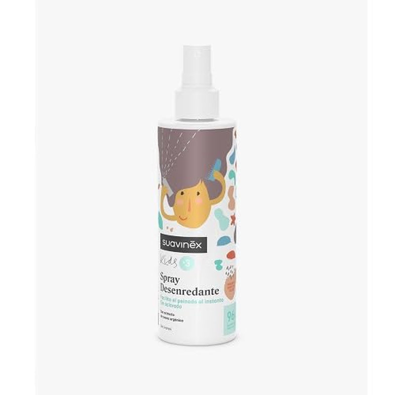 Suavinex Haarentwirrungsspray für Mädchen und Jungen, kein Ausspülen, Kämmen und Ziehen, entwirrender Fruchtsmoothie, allergenfrei, 96 % Inhaltsstoffe natürlichen Ursprungs, 3 bis 10 Jahre, 250 ml Haarentwirrungsprodukte, Naty Shop Standardtitel