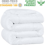 Kingsley Trend Alternative weiße Daunendecke für alle Jahreszeiten, Ganzjahresdecke, King-Size-Bettdecke (2,6 m x 2,3 m), weiche, maschinenwaschbare Bettdecken und Steppdecken, Naty Shop
