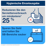 Tork Xpressnap Extra Soft Nature N4 Spenderserviette, Premium, 1/2 x 2-lagig, 21,3 cm x 16,5 cm, 8 × 1.000 Servietten, 12880