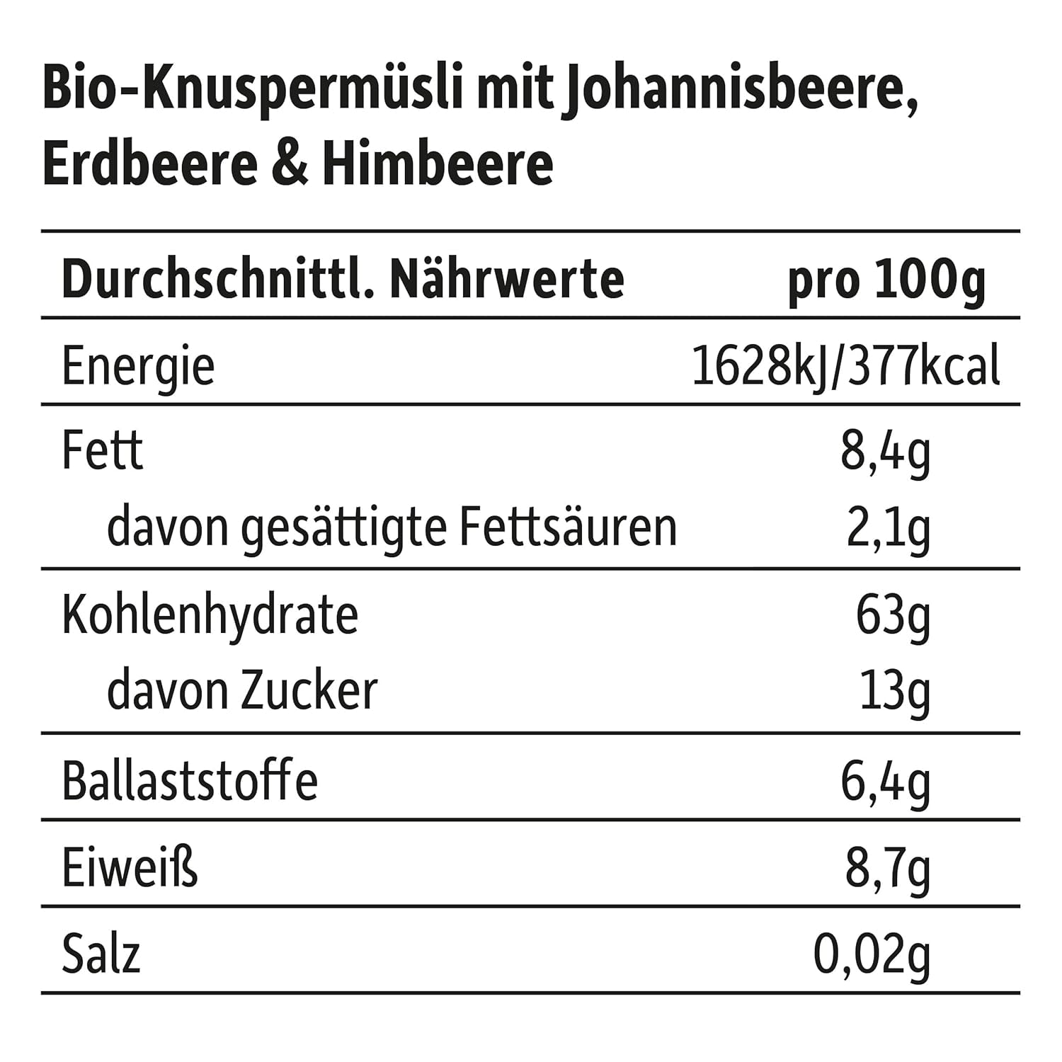 FRECHE FREUNDE Bio-Frühstücksmüsli Edda's Beeren-Knusper-Müsli-Mischung für Schulkinder mit gefriergetrockneten Erdbeeren, vegan, 6er-Pack (6 x 280 g)