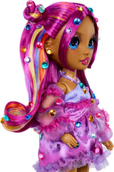 Rainbow High Be Dazzling – Noemie Violette – lilafarbene 28 cm große Modepuppe mit Dekorationswerkzeug, funkelnden Edelsteinen und Styling-Zubehör
