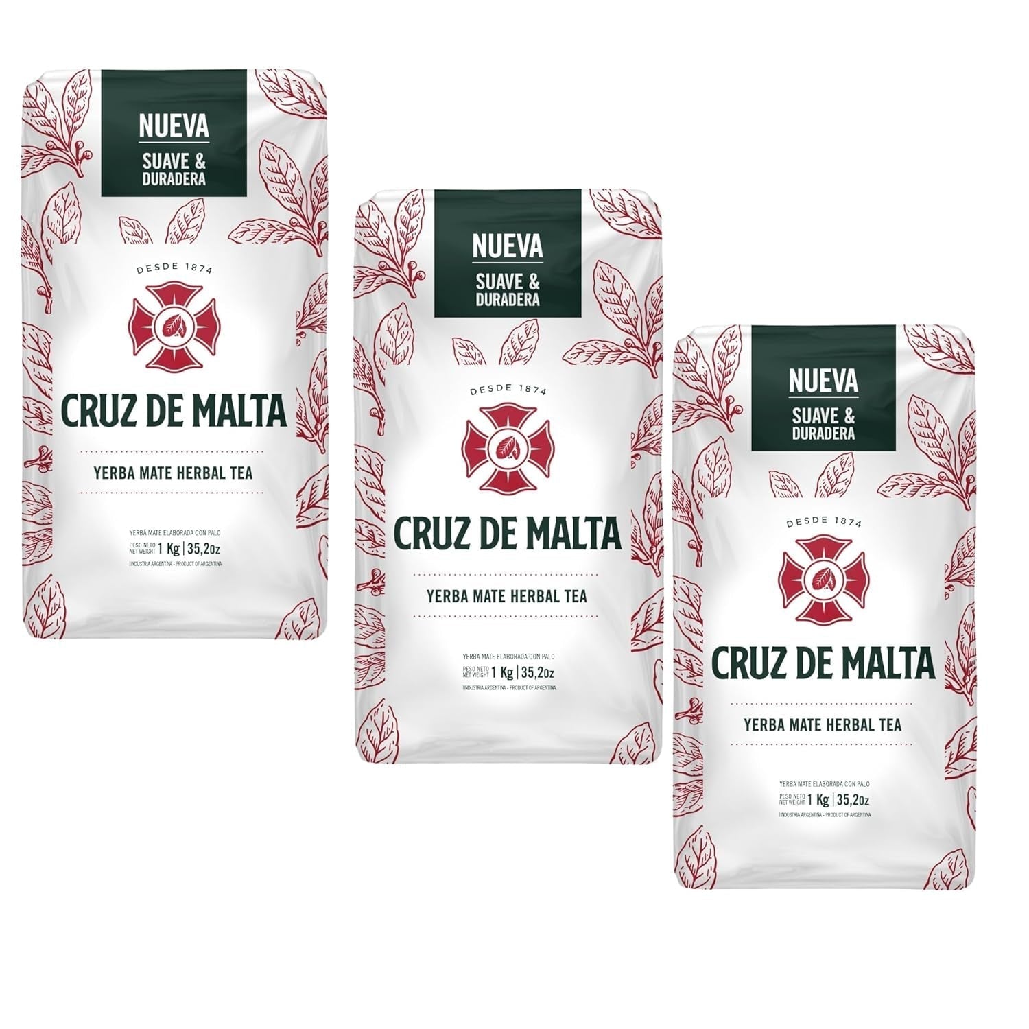 Argentinischer Mate-Tee mit Stielstücken, 1 kg.