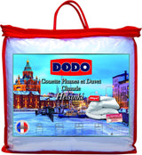 DODO 40381220 Decke Helsinki, Außenmaterial aus Perkal-Baumwolle, Füllung aus Entendaunen/Leder, 240 cm 220 cm, weiß Bettdecken und Steppdecken Naty Shop