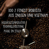 | Kaffeebohnen extra stark | Espresso 100 % Robusta | viel Koffein wenig Säure | 1000g ganze Kaffeebohnen | geigeint für Vollautomatik | mit Zufriedenheitsgarantie