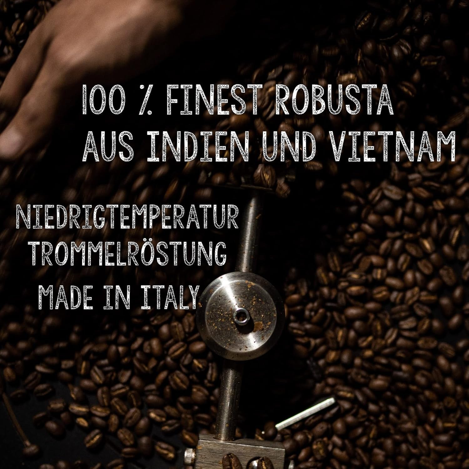 | Kaffeebohnen extra stark | Espresso 100 % Robusta | viel Koffein wenig Säure | 1000g ganze Kaffeebohnen | geigeint für Vollautomatik | mit Zufriedenheitsgarantie
