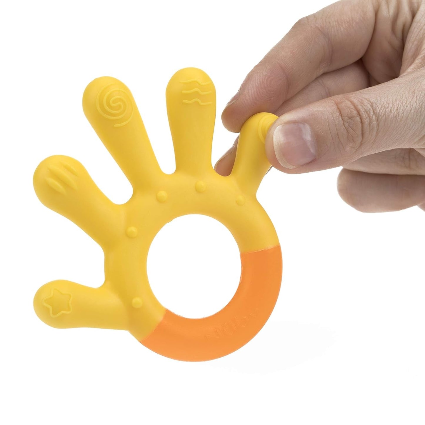 Nuby – 3-stufige Beißringe – 3 Beißringe zur Zahnfleischstimulation und Zahnungsschmerzlinderung – Baby-Beißspielzeug – BPA-frei – ab 3 Monaten