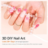 Makartt 3D Nail Art Gel – Strass-Klebegel 15 g für Nagel-Schlüsselanhänger, multifunktionales Nagelskulptur-Gel für DIY-Nageldesign, Nagelskulptur-Nagelmodellierung zu Hause (transparent)