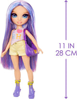 Rainbow High My Fashion Style Puppe – Lila – 28 cm Lila Modepuppe mit attraktivem Outfit und stylischer Tasche, zum Spielen, Posieren, Sammeln, für Kinder von 4–12 Jahren