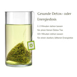 Anna'S Teekanne Sencha Bio-Grüntee-Beutel – Japanischer Bio-Grüntee 20 Pyramidenbeutel in einem wiederverschließbaren Beutel