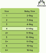 Windeln Mama Bear Disney Ultra Dry Größe 4 (8-14 kg), weiß, 84 Stück (1 Packung) Naty Shop