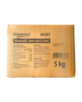 DIAMOND Glasnudeln, kurze Glasnudeln aus Mungobohnenstärke, natürlich vegan und glutenfrei – 1 x 5 kg
