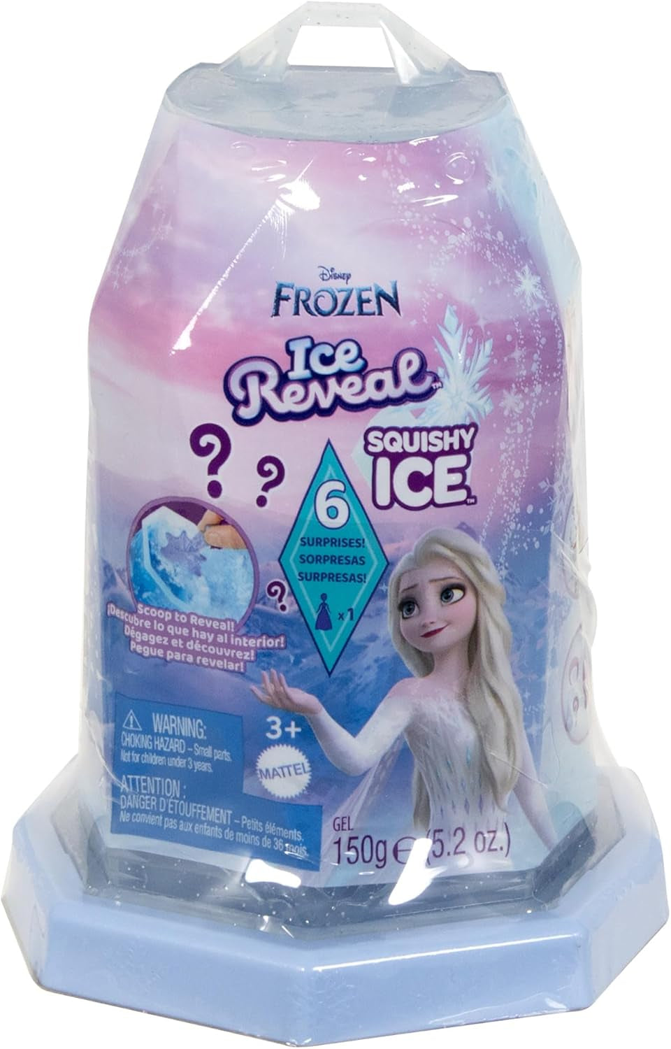Mattel Disney Frozen Ice Reveal Squishy-Eis-Gel-Puppe und 6 Überraschungen, einschließlich Friends-Figur und Zubehör (Puppen können variieren) HRN77 Naty Shop Dolls