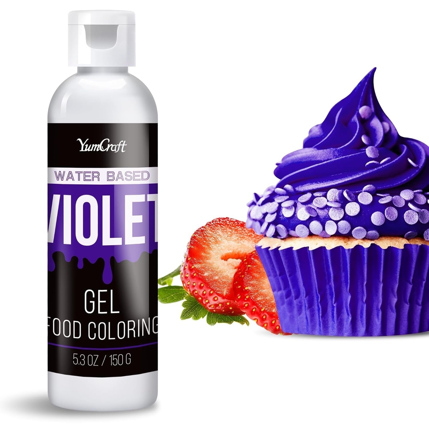 Gel-Lebensmittelfarbe – hochkonzentrierte Gel-Lebensmittelfarbe für Kuchen, Backen, Ostereier, Getränke – zuckerfreie Lebensmittelfarbe für Fondant, Zuckerguss, Schleim, Kuchendekoration (roter Samt, 150 g)