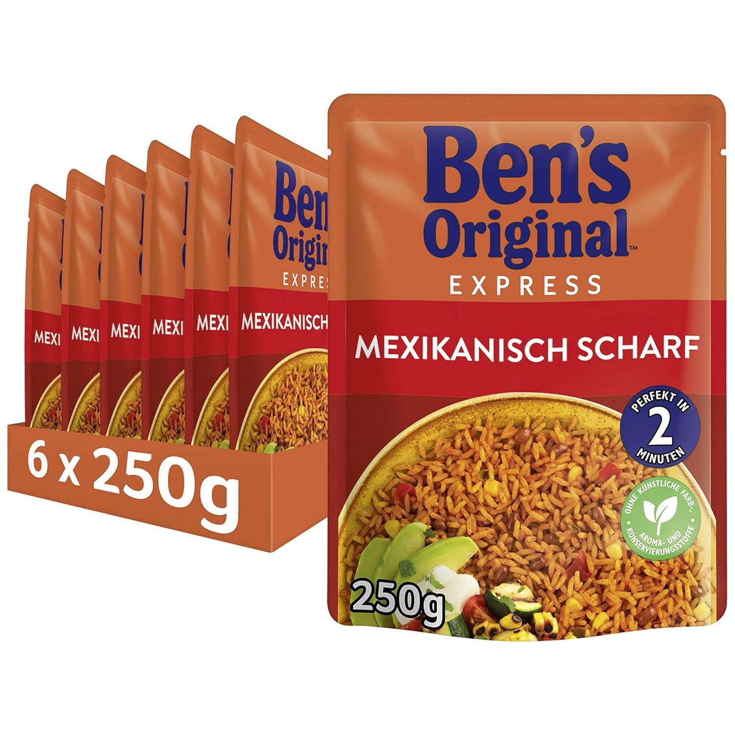 BEN'S ORIGINAL™ Mexikanischer Expressreis 6 x 220 g