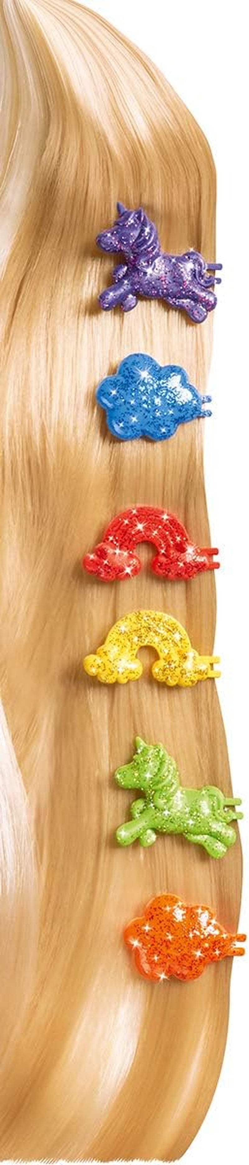 Simba Steffi Liebespuppe mit XXL-Haaren / Regenbogen-Paillettenkleid und superlanges Haar / inklusive Clips und Kamm / 29 cm / für Kinder ab 3 Jahren