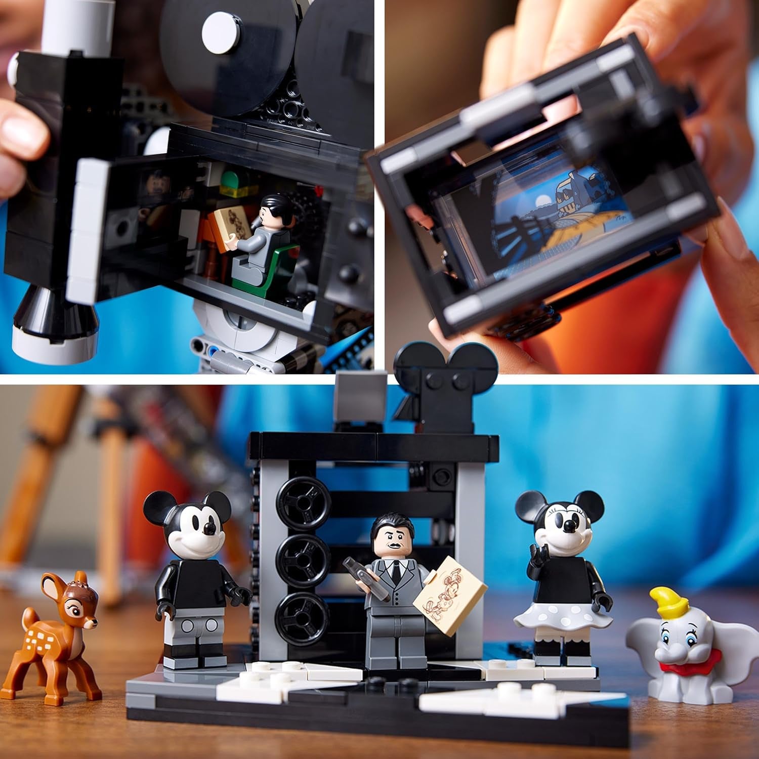 LEGO | Disney-Kamera – Hommage an Walt Disney, Set für Erwachsene mit Mickey- und Minnie-Maus-Minifiguren, Bambi- und Dumbo-Figuren, Geschenk für Frauen, Männer und Fans, Ausstellung 43230 Bausätze Besuchen Sie den LEGO-Store