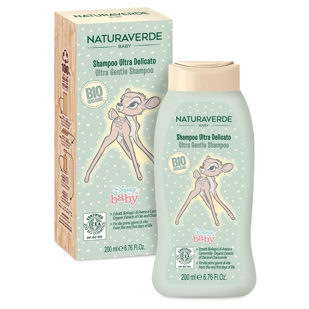| Baby-BIO-Disney-Ultra Delicate Shampoo, 6x 200ml Kinder - Bade- und Hautpflege Naty Shop