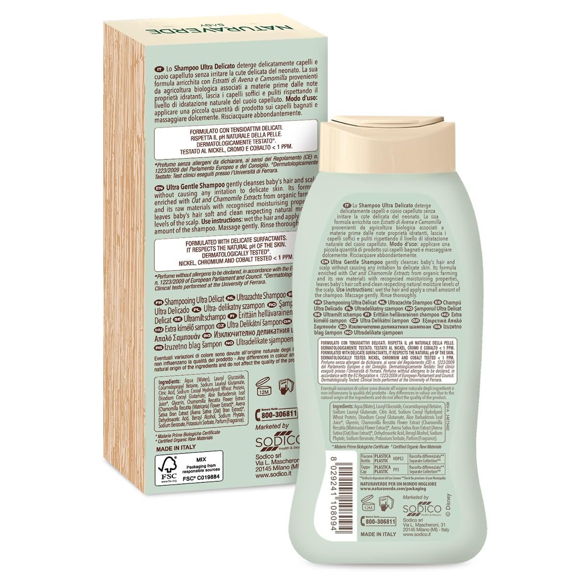 | Baby-BIO-Disney-Ultra Delicate Shampoo, 6x 200ml Kinder - Bade- und Hautpflege Naty Shop