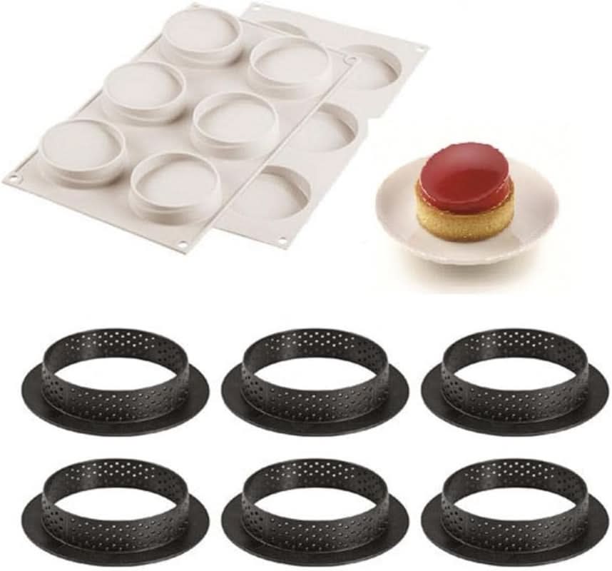 Silikomart Backform für Minikuchen, Glam, 6 Stück Kitchen Naty Shop