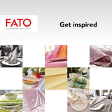 Fato - Trockene Papierservietten, Airlaid, Stoffeffekt, Packung mit 50 Servietten, Größe 40X40 in 4 gefaltet, Farbe Schwarz
