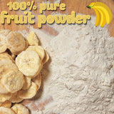 Gefriergetrocknete Bananen in Pulverform | XL 300g Fruchtpulver Gefriergetrocknetes Bananenpulver | Für Smoothie, Backen, Kuchen | Gefriergetrocknete Banane | Gefriergetrocknete Früchte | ZingyZoo Bananenpulver Naty Shop Dehydrierte Produkte