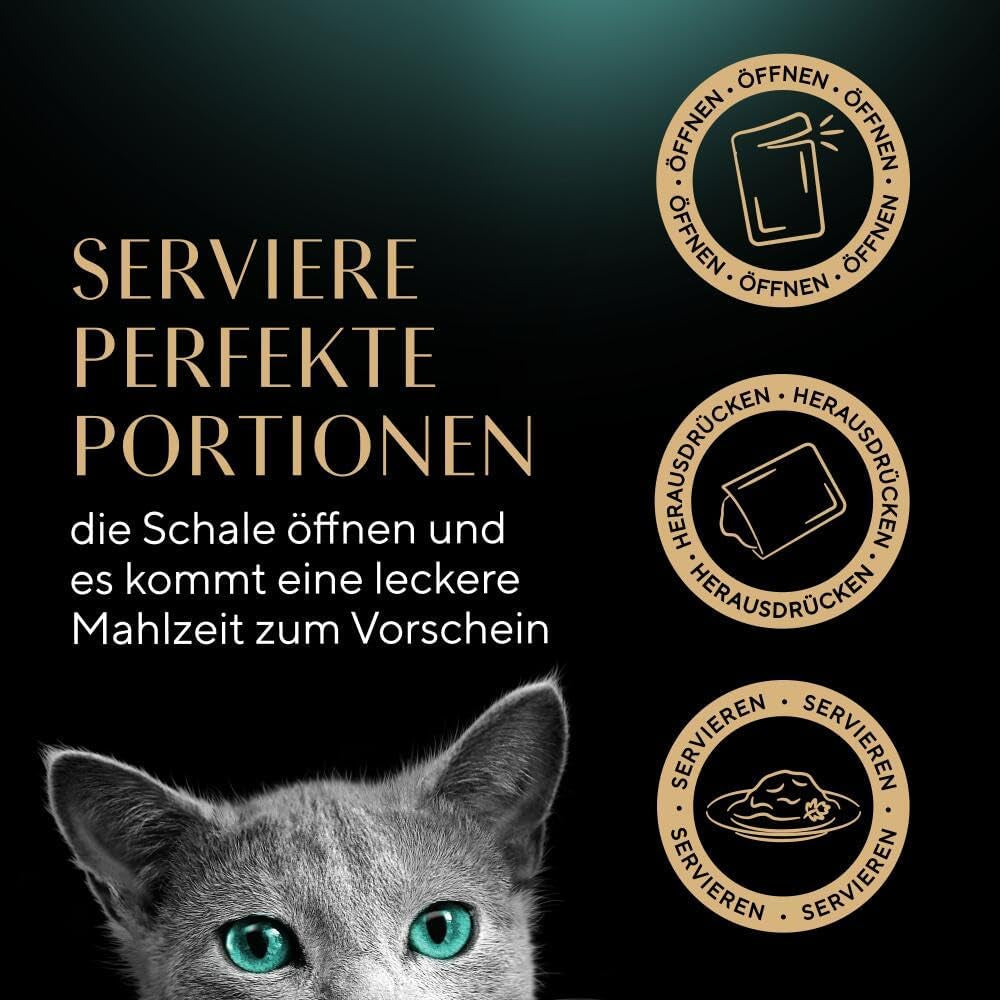 Sheba Portionsbeutel Nassfutter für Katzen, frisches und feines Truthahn- und Hühnergelee, Multipack, 6 x 6 x 50 g – hochwertiges Katzenfutter mit Truthahn und Hühnergelee