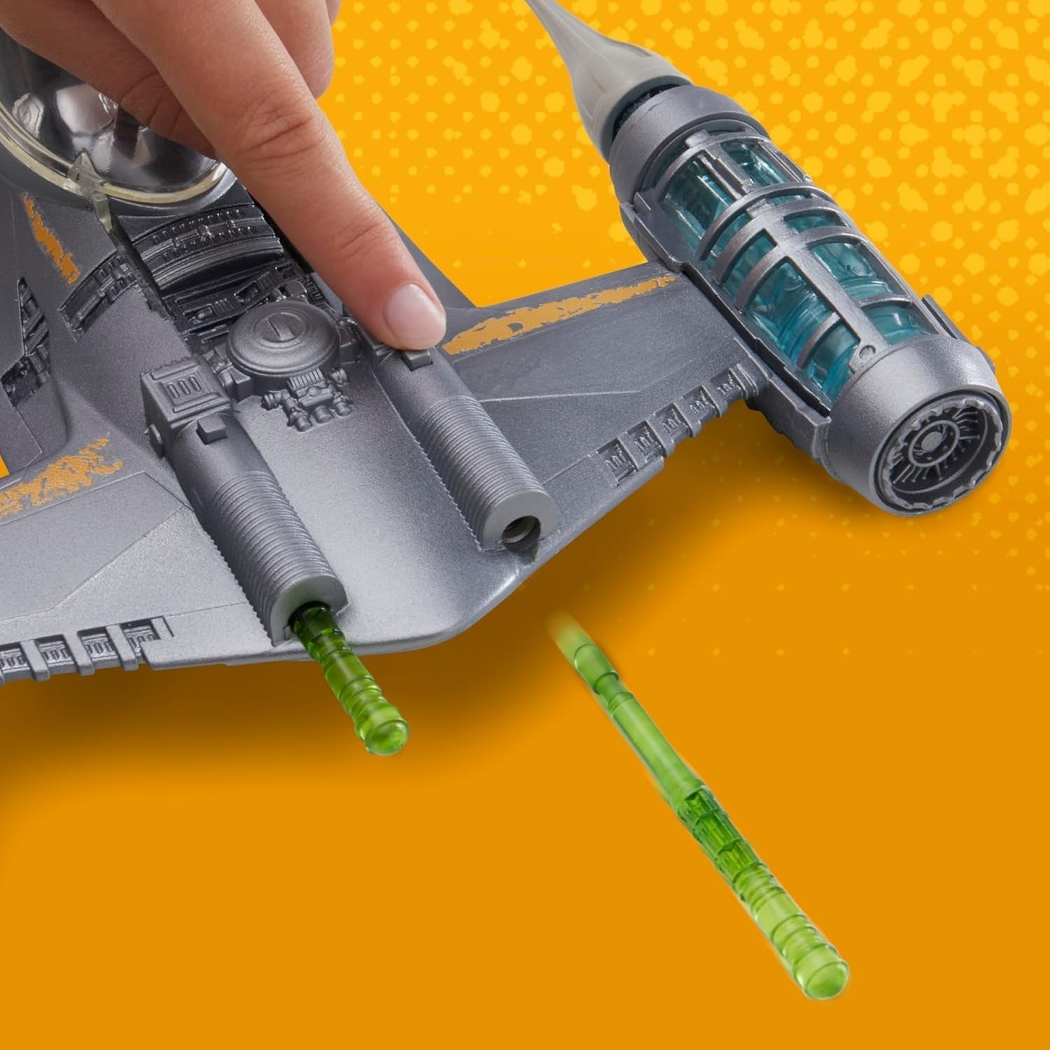 Star Wars Epic Hero Series N-1 Starfighter of the Mandalorian, große Actionfiguren und spannendes Zubehör für spannende Manöver, spannende Geschenk-Actionfiguren Naty Shop
