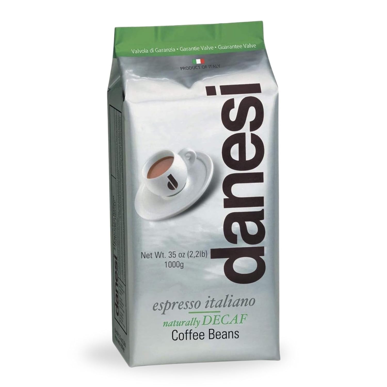 Danesi Decafeinato (entkoffeiniert), Bohnen, 1er Pack (1 x 1 kg)