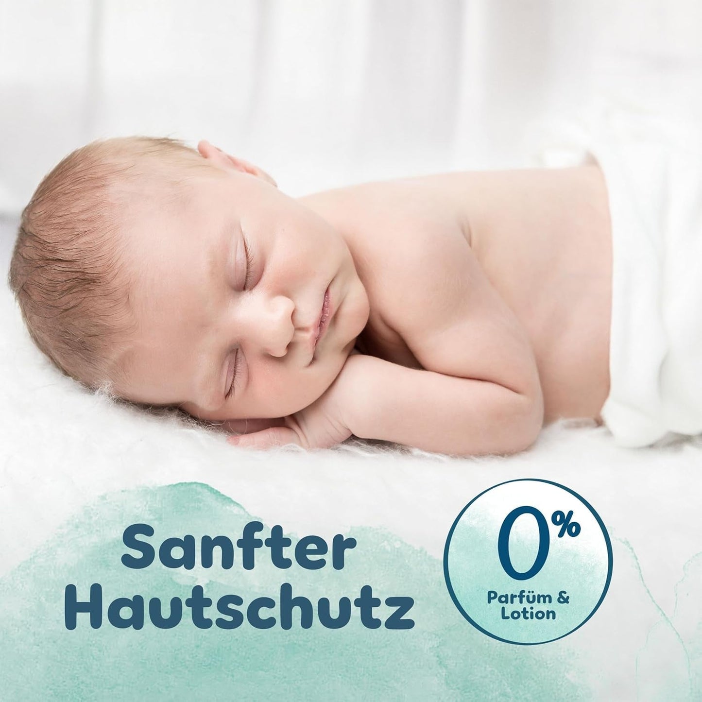 Pampers Harmony Windeln Größe 1, 180 Windeln, 2kg-5kg, sanfter Hautschutz mit 100% Pampers-Schutz