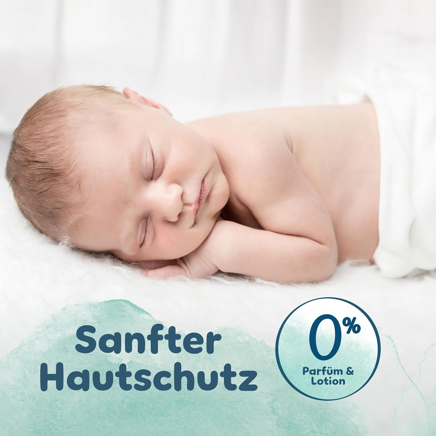 Pampers Harmony Windeln Größe 1, 180 Windeln, 2kg-5kg, sanfter Hautschutz mit 100% Pampers-Schutz