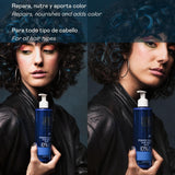 Valquer Professional Mask Power Color gefärbtes Haar. Veganer und sulfatfreier (goldblondes Haar) Haarfarbintensivator – 275 ml Naty Shop Haarmaske