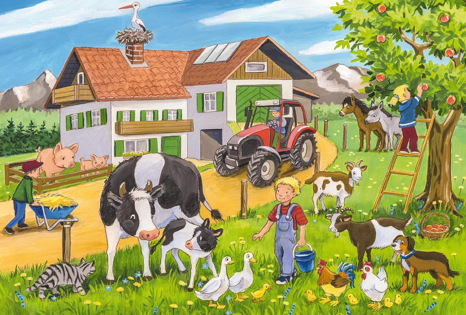 Schmidt Spiele 56216 Puzzle für Kinder, 3X24 Teile Puzzle Naty Shop