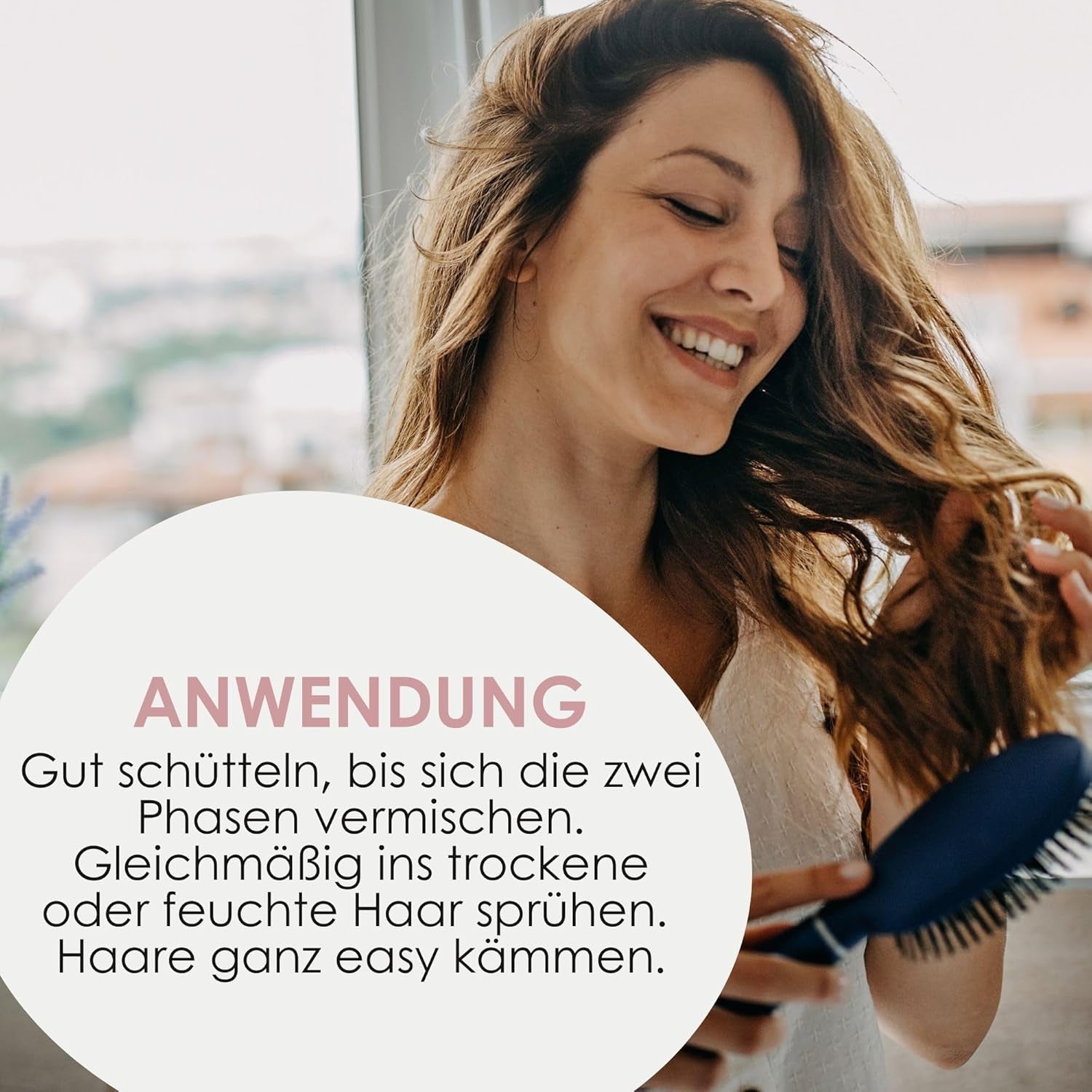 Jean & Len Knot Remover 2-Phasen Leave-In Conditioning Spray, für alle Haartypen geeignet, entwirrt das Haar und verbessert die Kämmbarkeit, frischer Duft, entwirrend, silikon- und parabenfrei, vegan, 100ml Entwirrungsprodukte Naty Shop