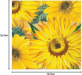 Sonnenblumen-Papierservietten, 20 Stück pro Packung