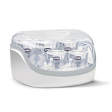 Modularer Chicco-Sterilisator mit Trocknungsfunktion, Babyflaschen-Sterilisator, Beißring und Schnuller mit automatischem Stopp, mikrowellengeeignet, geeignet zum Sterilisieren von bis zu 6 330-ml-Flaschen