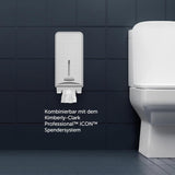 Kleenex Einzelblatt-Toilettenpapier 8408, 2-lagiges Toilettenpapier in Großpackungen, hergestellt aus FSC-zertifiziertem Papier, 36 Packungen x 200 Blatt (7.200 Blatt)