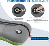 HIKENTURE Aufblasbares Camping-/Reisekissen mit abnehmbarem Kissenbezug, ergonomisches Kissen, bequemes Nackenkissen für Reisen/Outdoor, aufblasbares Reise-Nackenkissen (grün) ... Orthopädische Halskissen von Naty Shop