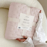 Elegante Tagesdecke Molly in Puderrosa, 170 x 210 cm, Tagesdecke, vielseitig einsetzbar als Tagesdecke oder Sofaüberwurf, Decke für Bett und Sofa, Deckenstil, ideal als Tagesdecke, Betten und Decken. Besuchen Sie den ROOM99-Store