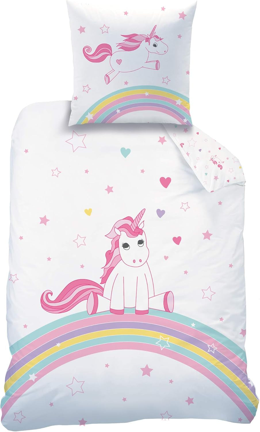 Bettwäsche für Mädchen, Einhorn, Baumwolle Bettwäsche - Kinder Naty Shop
